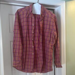 Paul Stuart Men's Multicolor Plaid Shirt